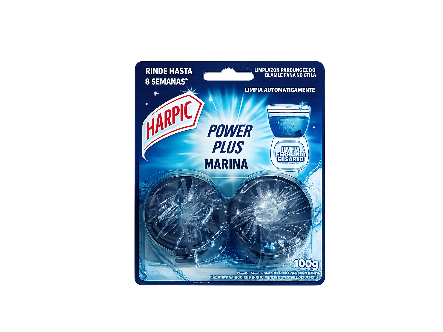 BLOQUE MOCHILA X2 UNIDAD 50GR (HARPIC)