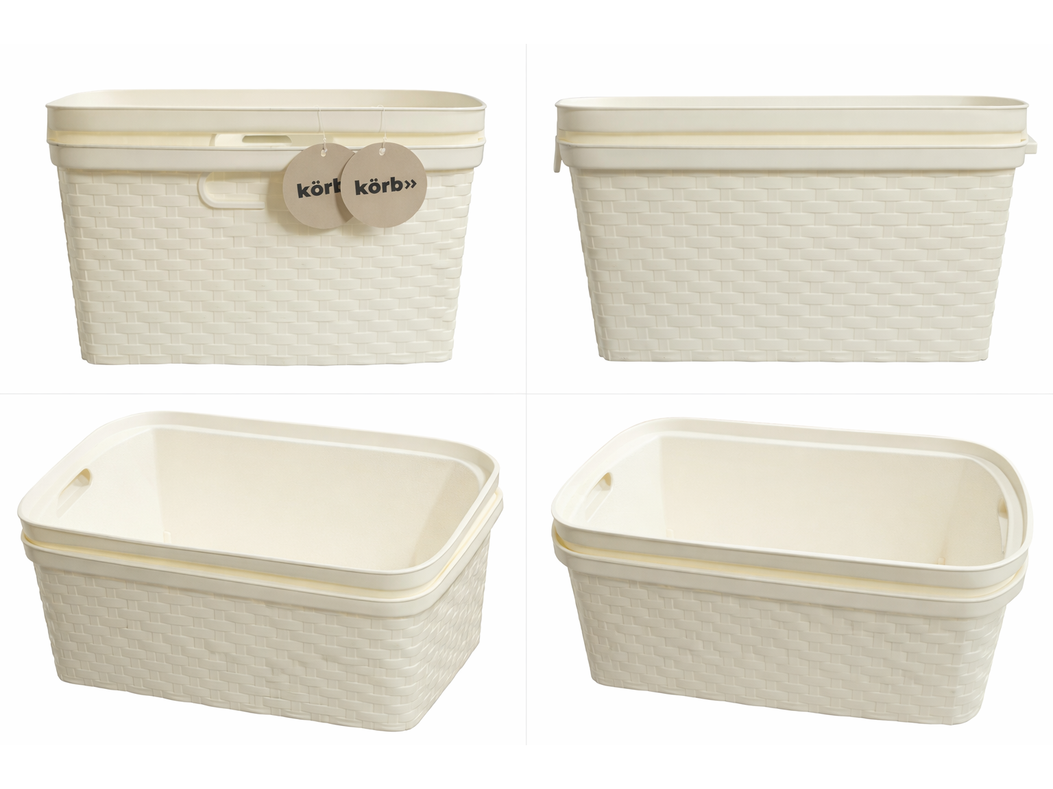 CANASTO T/RATAN DE COLORES N°2 (33X22X15CM)