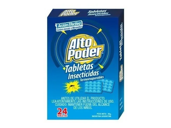 INSECTICIDA ALTO PODER TABLETAS CAJA X 24U