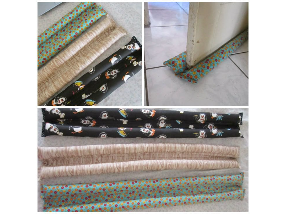 BURLETE BAJO PUERTAS DOBLE COMPACTO RELLENO C/TRAPO