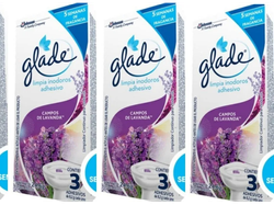 LIMPIA P/INODOROS ADHESIVO GLADE (LAVANDA)