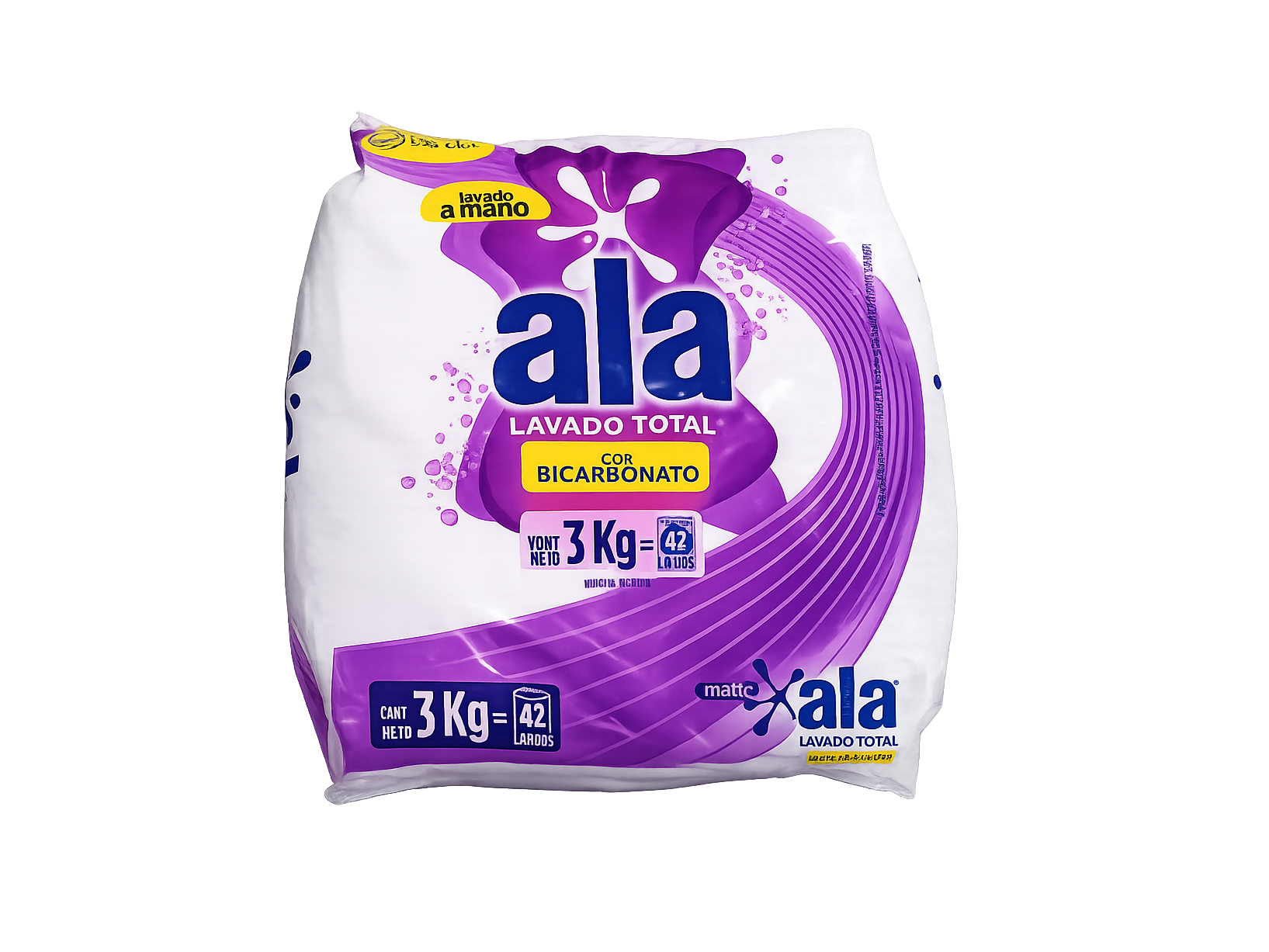JABON POLVO ALA A MANO X 3k GR (VIOLETA) bicarbonato