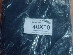 BOLSA CAMISETA 40*50 NEGRA REFORZADA X100U