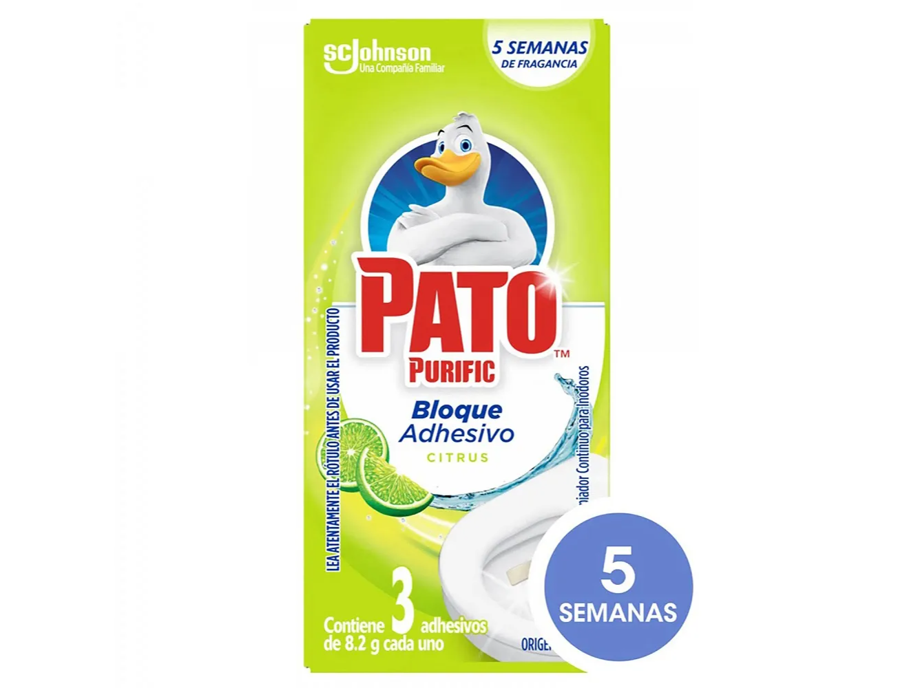 BLOQUE ADHESIVO P/INODOROS (PATO) CITRUS