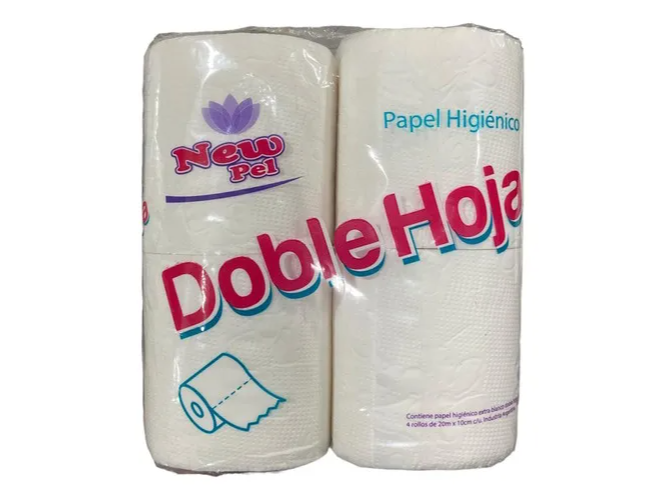 PAPEL HIGIENICO NEW PEL (CODIGO 26 ) 4U X 20 MT DOBLE HOJA X 1 UNIDAD