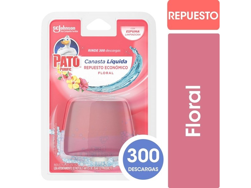 CANASTA LIQUIDA REPUESTO FLORAL (PATO)