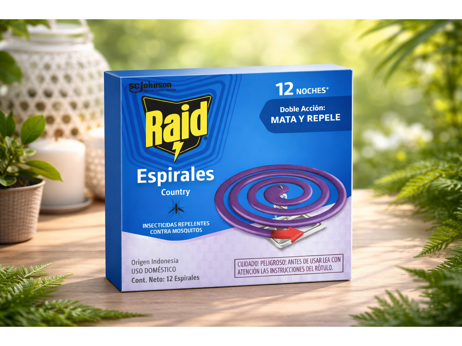 ESPIRALES RAID COUNTRY LAVANDA CAJA X 12