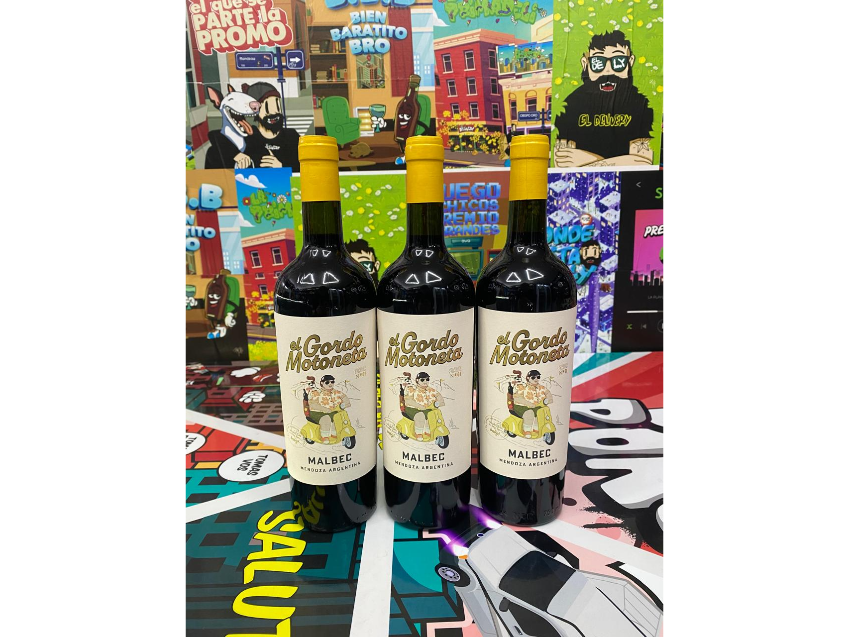 3 Gordo motoneta malbec