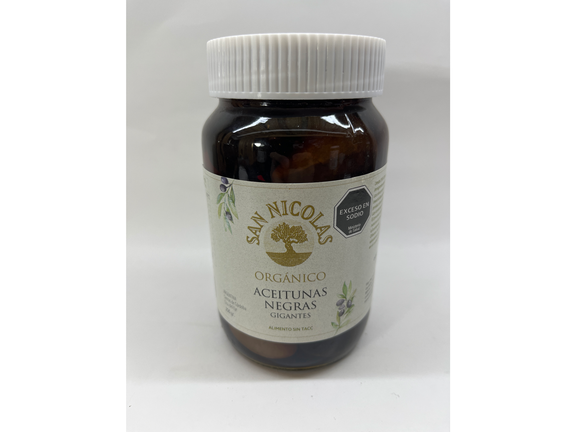 Aceitunas Negras Gigantes Orgánico San Nicolas 250 gr