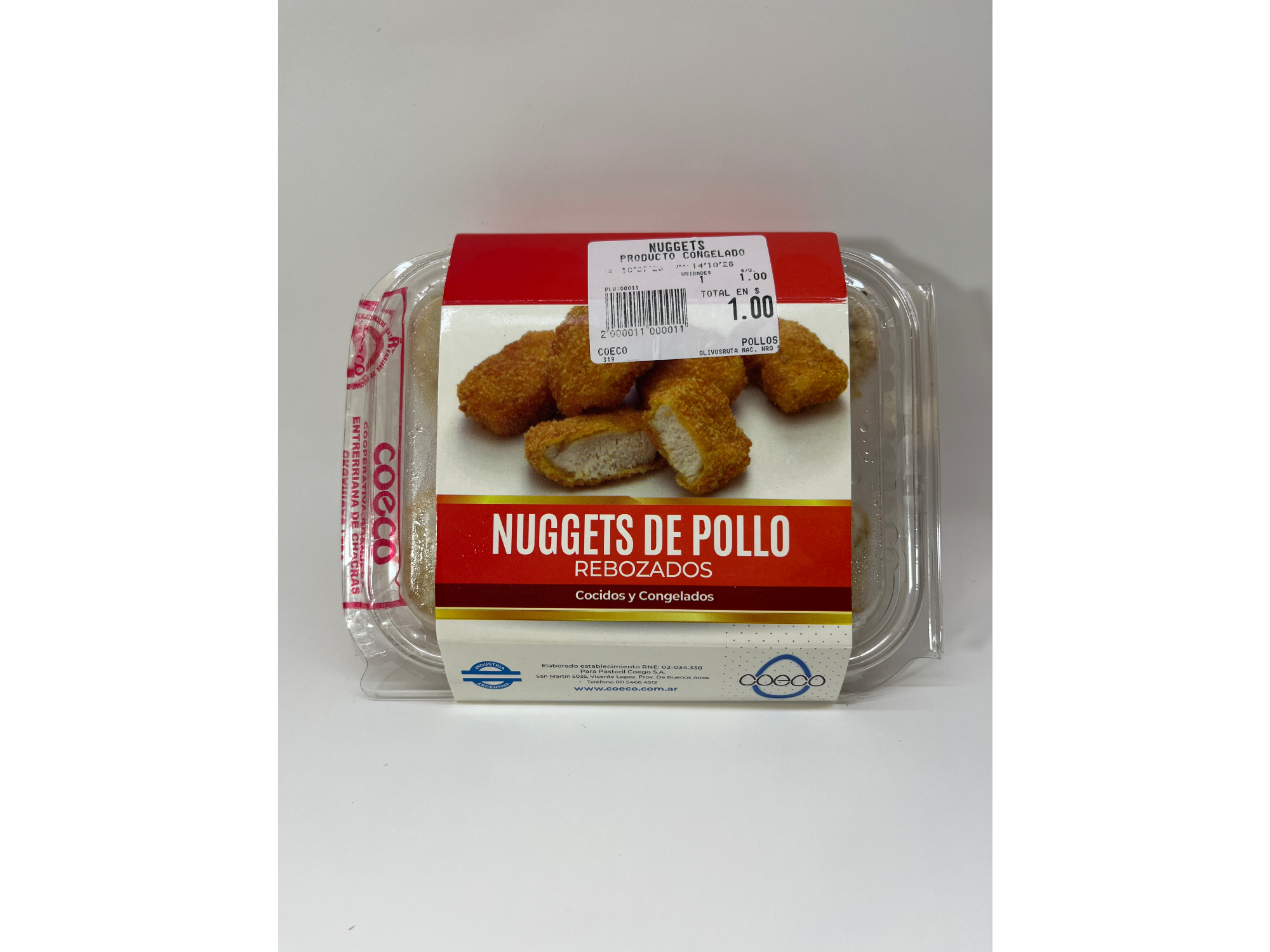 Nuggets de Pollo Coeco 600 gr aprox