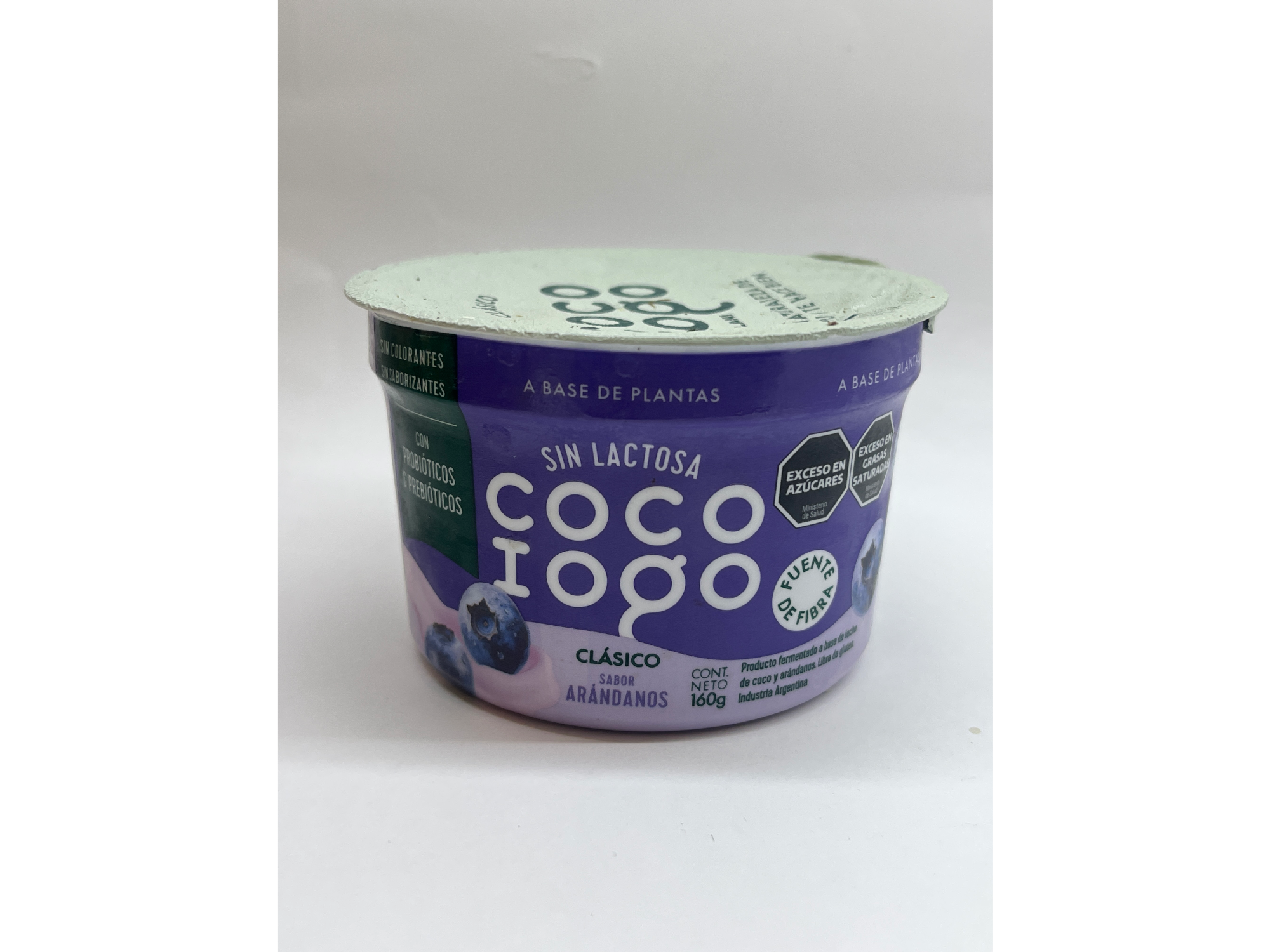 Yogur Sabor Arándano Vegano Kosher Coco Iogo 160 gr