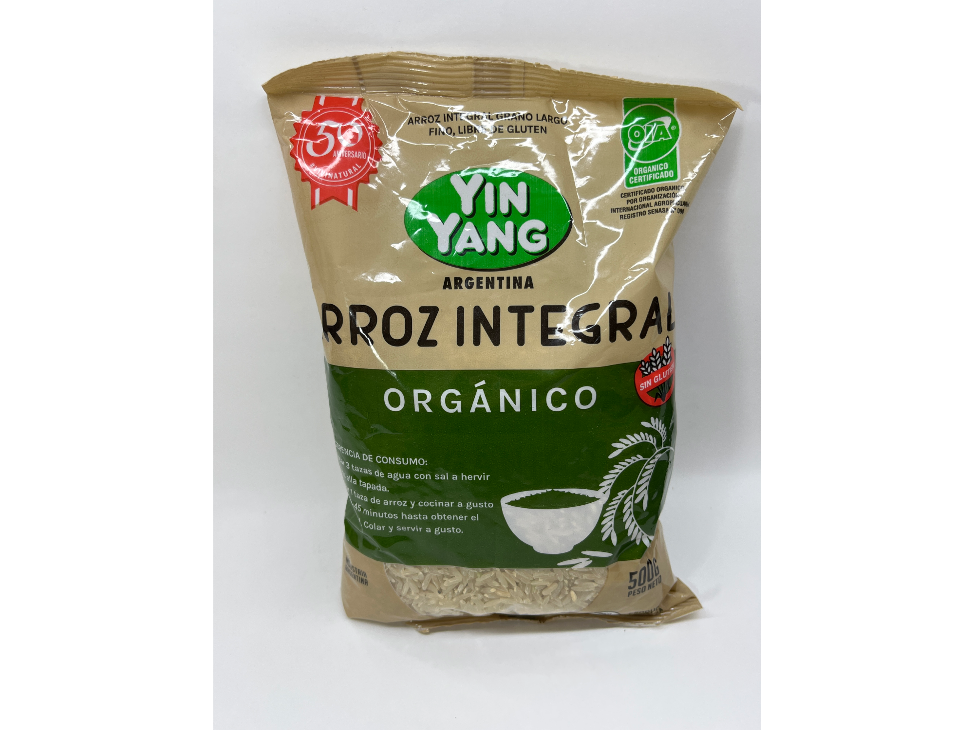 Yin Yang Arroz Integral Orgánico 500 g