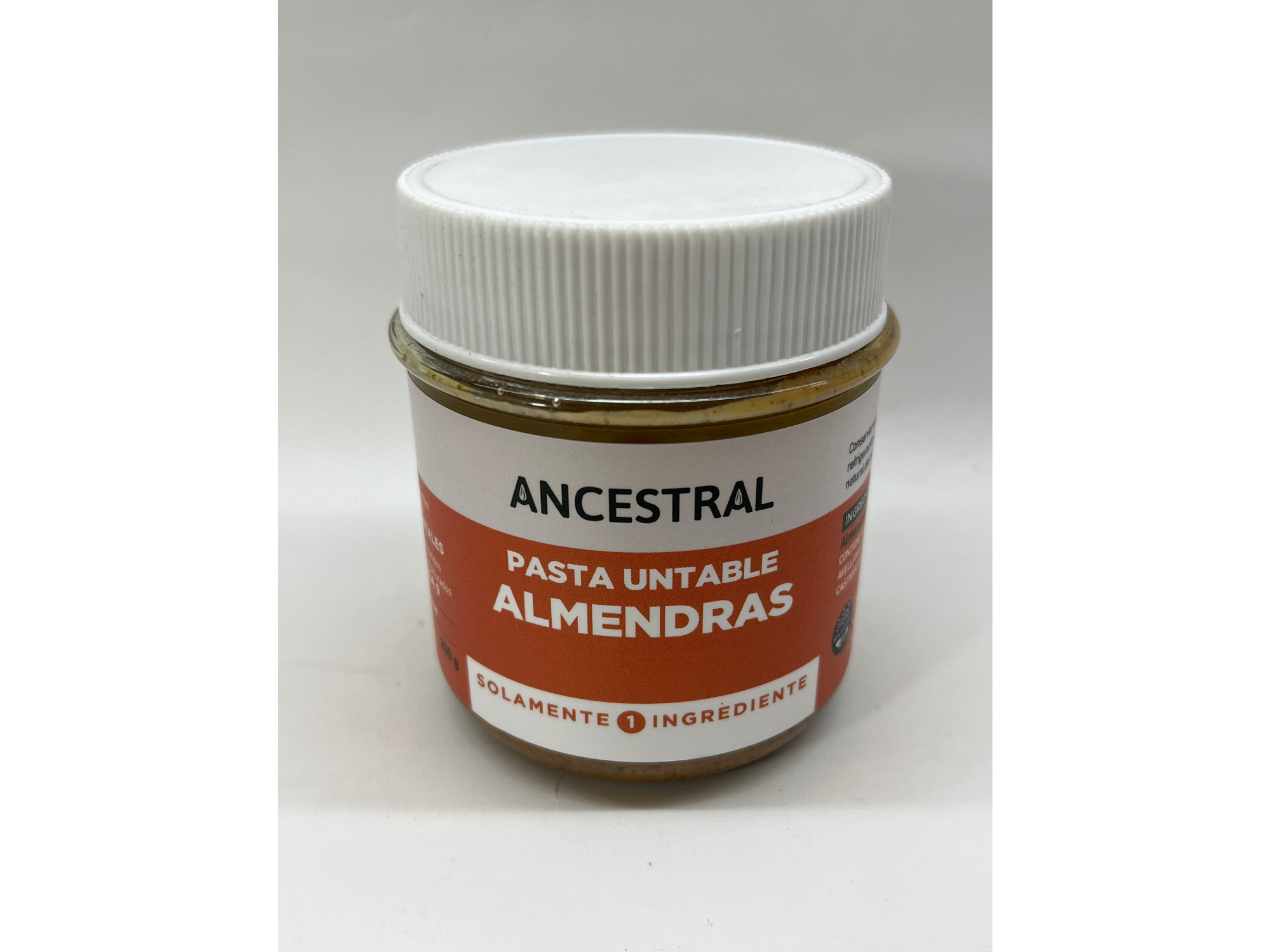 Pasta Untable Almendras Sin Sal Ancestral 200 gr