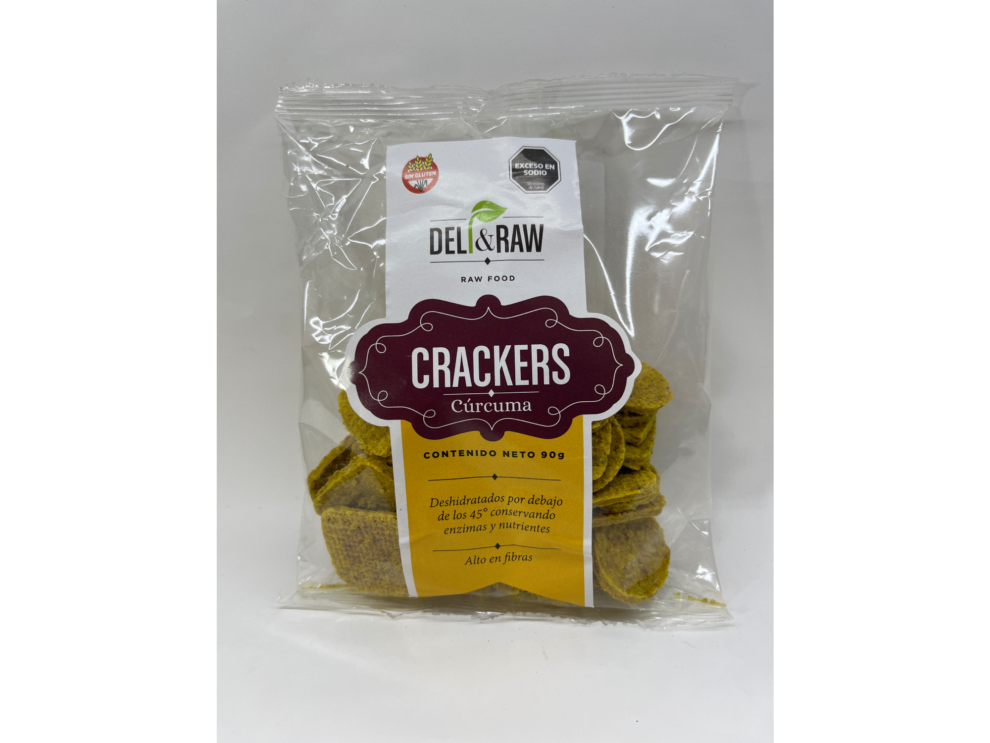 Deli&Raw Crackers Cúrcuma
