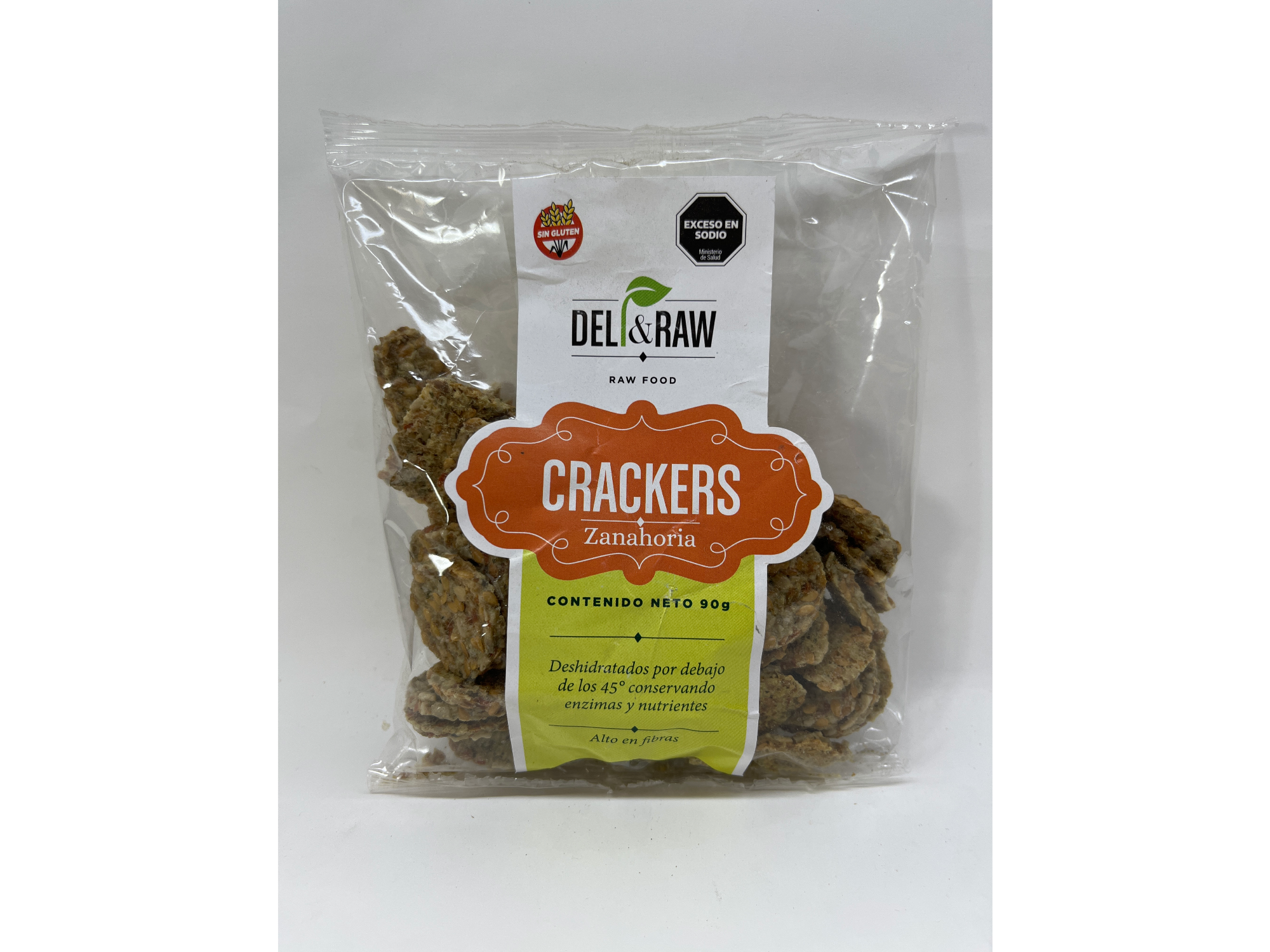 Deli&Raw Crackers Zanahoria