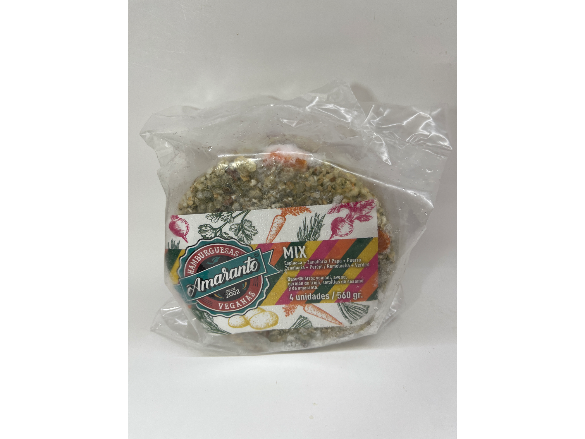 Hamburguesas Veganas Amaranto Mix x 4