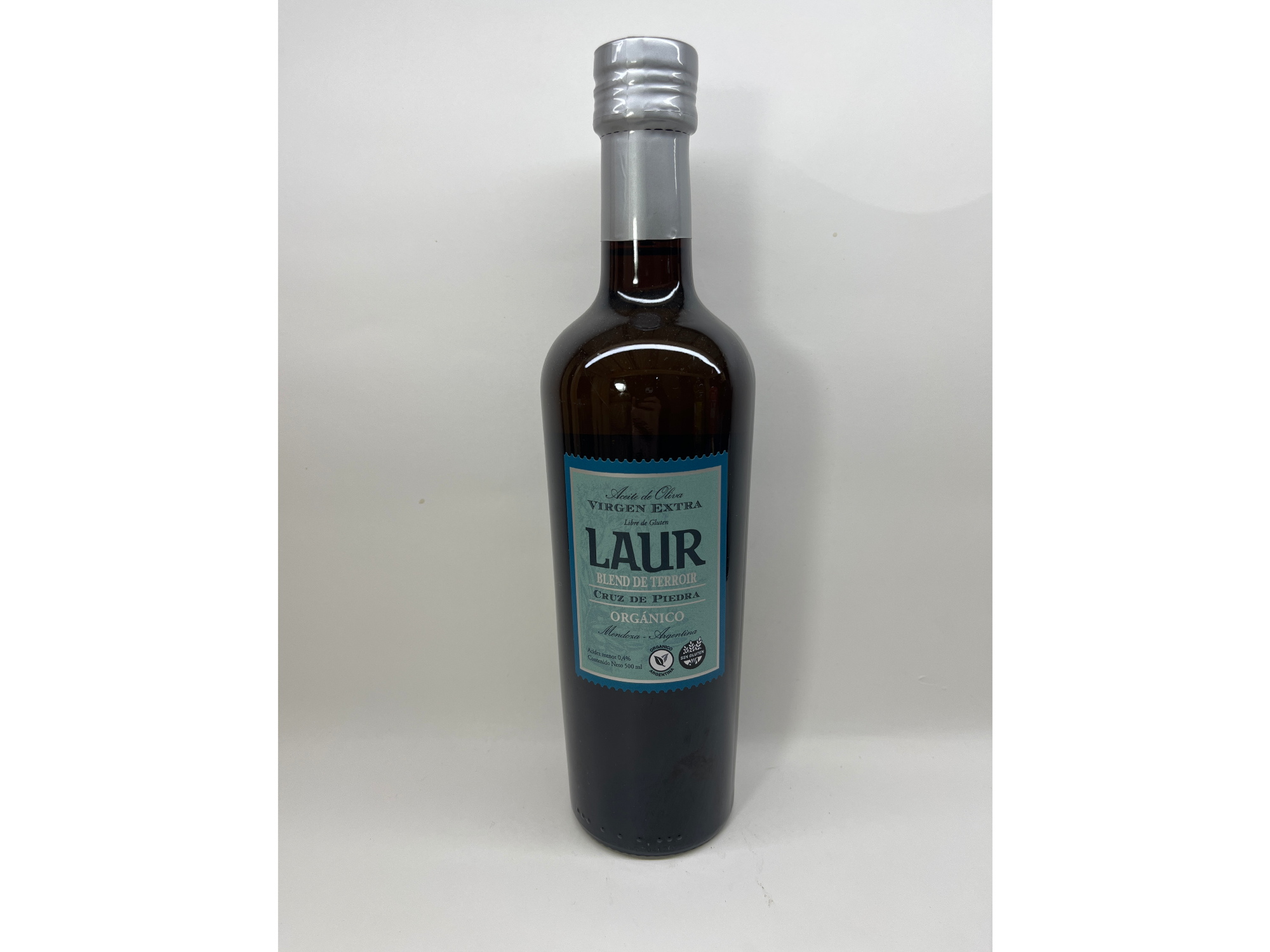 Laur Aceite de Oliva Orgánico en Botella de Vidrio 1/2 L