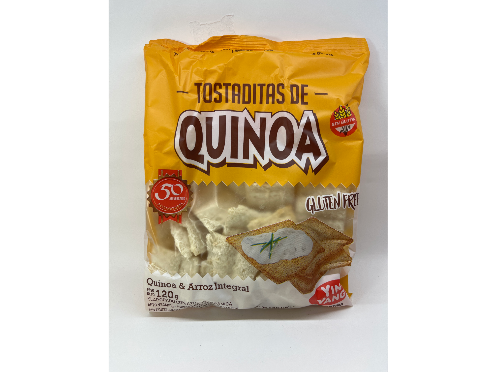 Tostaditas de Quinoa Yin Yang Arroz Integral Vegan