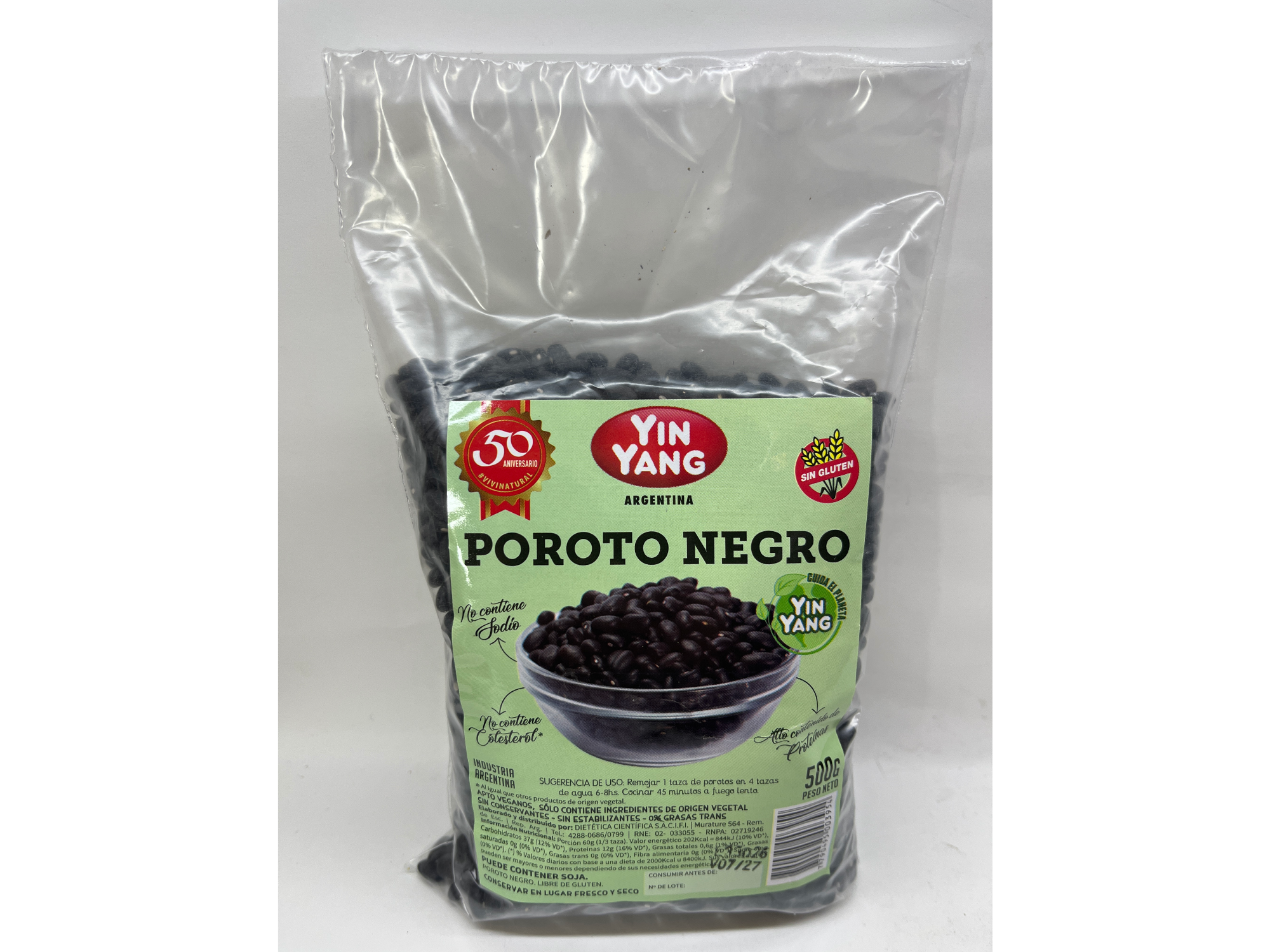 Poroto Negro Vegan Yin Yang 500 g