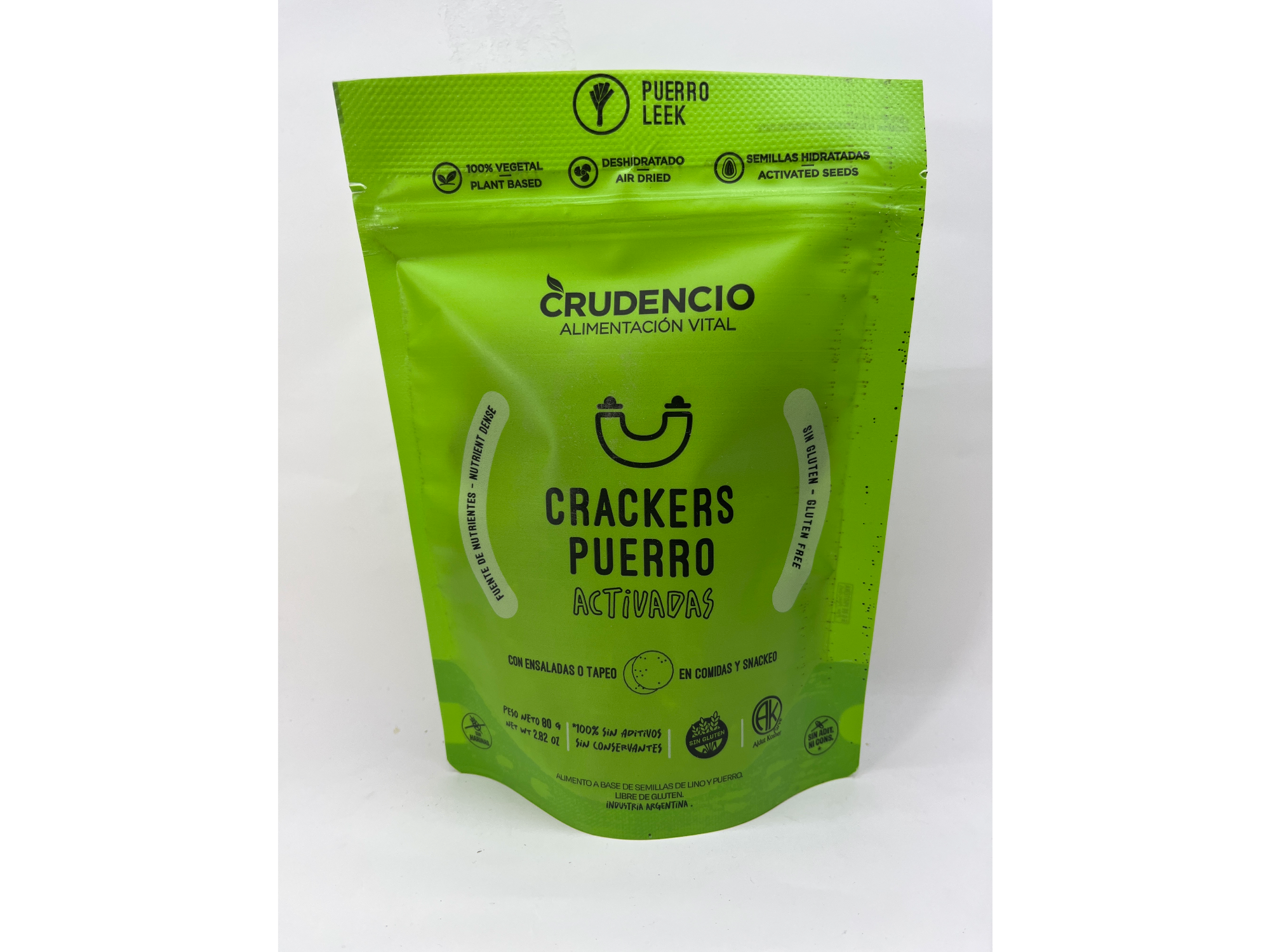 Crudencio Crackers Puerro Activadas