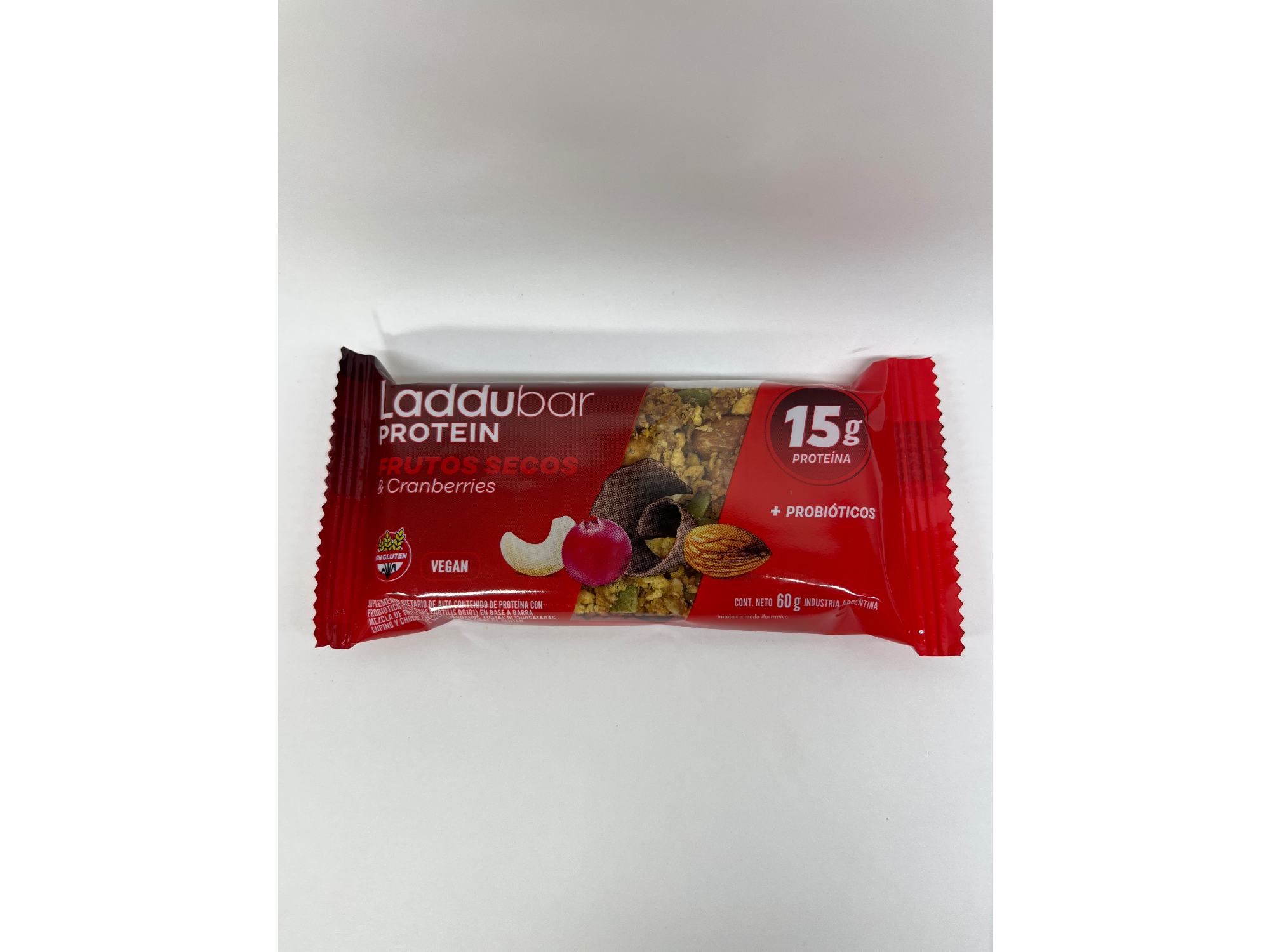 Laddubar Sabor Frutos Secos y Cranberries Vegan
