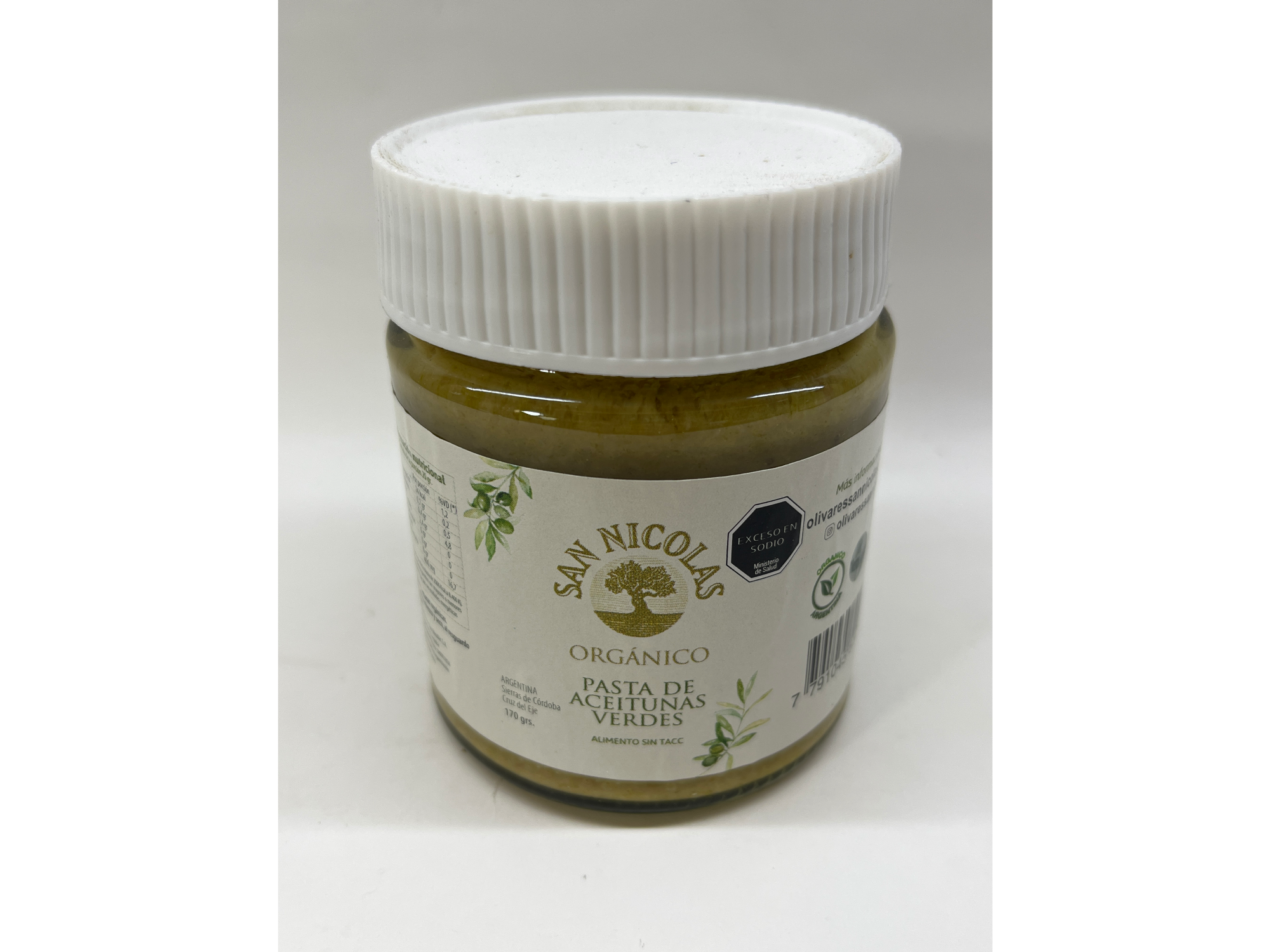 Pasta de Aceitunas Verdes Orgánico San Nicolas 250 gr