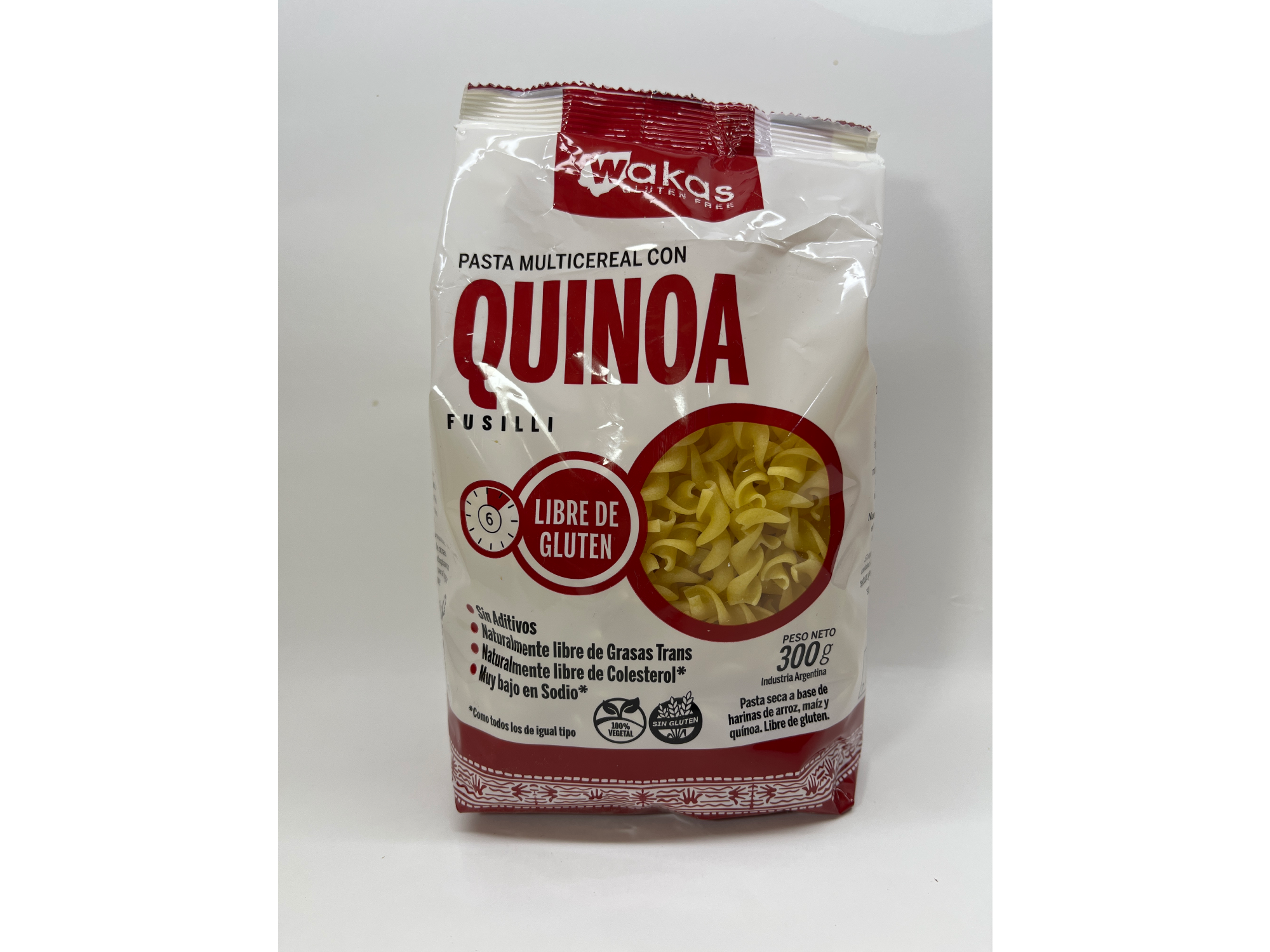 Wakas Fusilli Pasta Multicereal con Quinoa