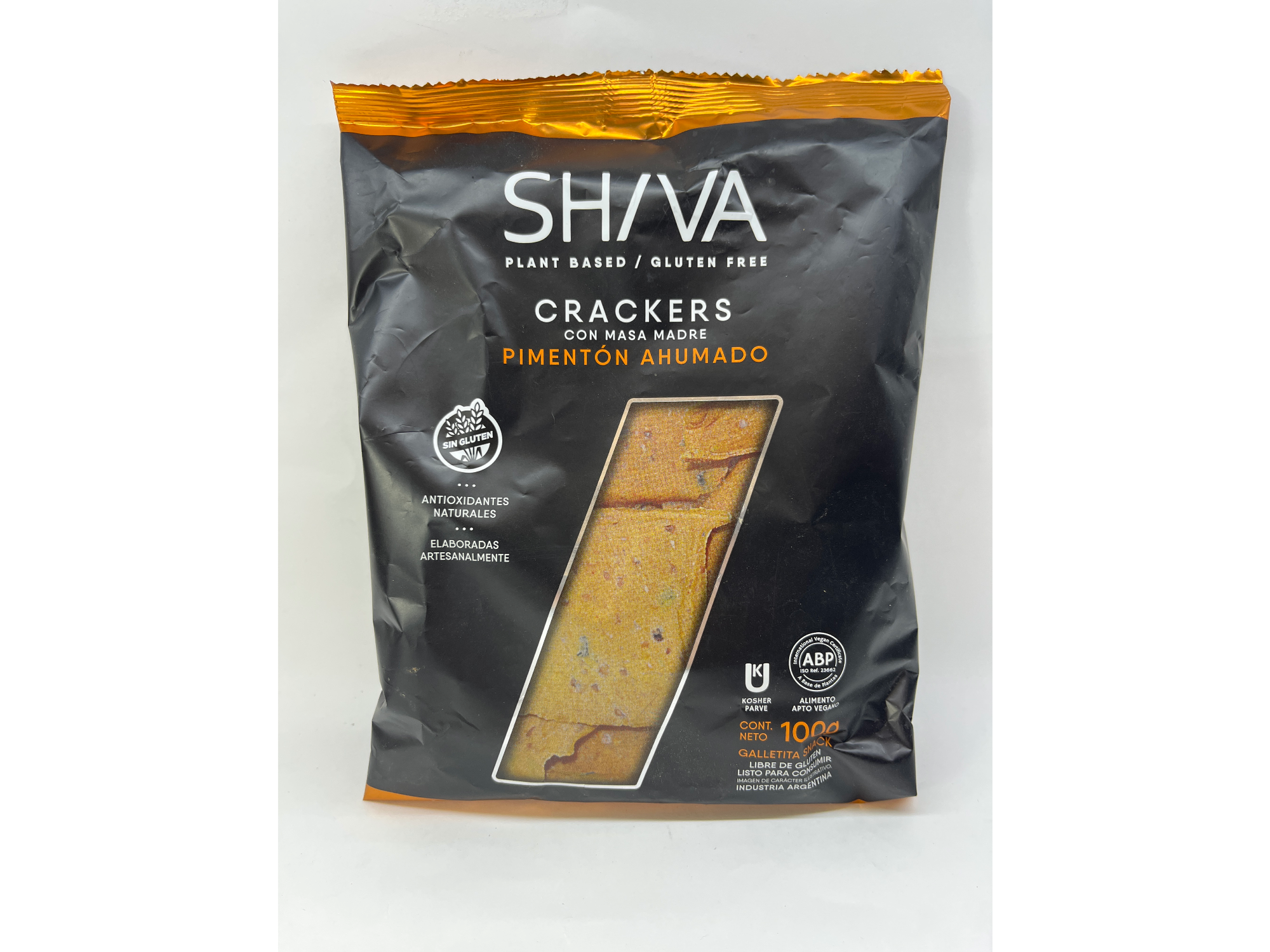 Shiva Crackers Vegano con Masa Madre Pimentón