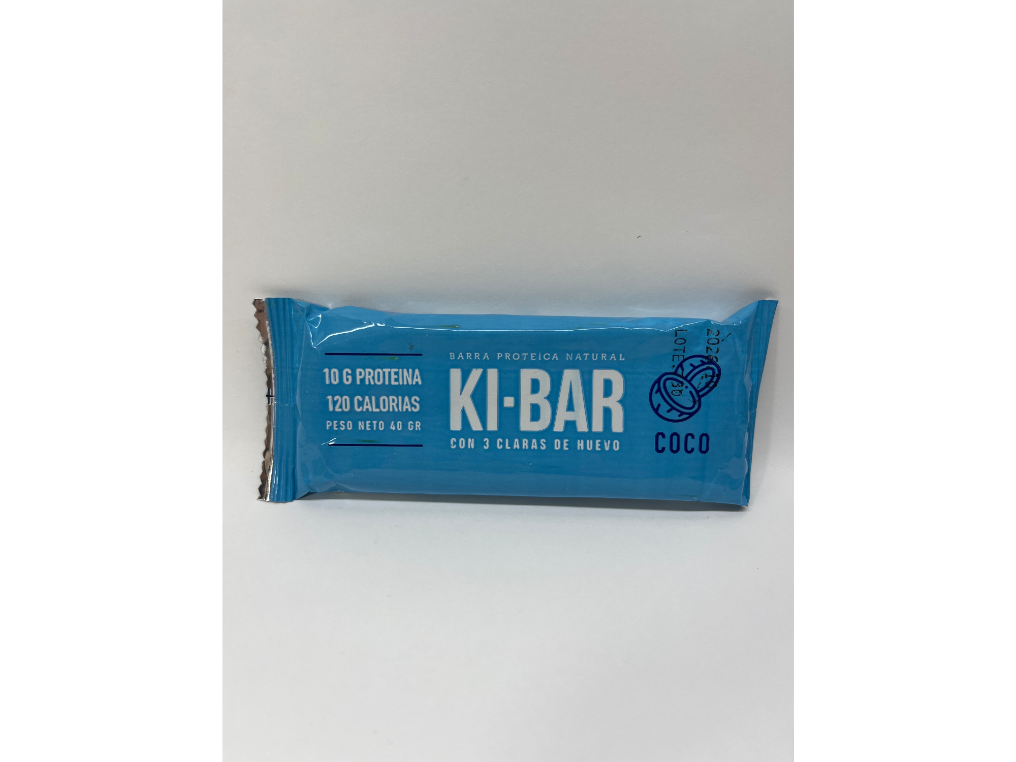 Ki-Bar Sabor coco con 3 Claras de Huevo