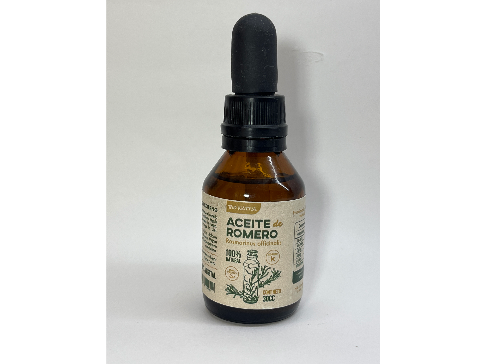 Aceite de Romero Vegano Kosher Bio Nativa 30 cc