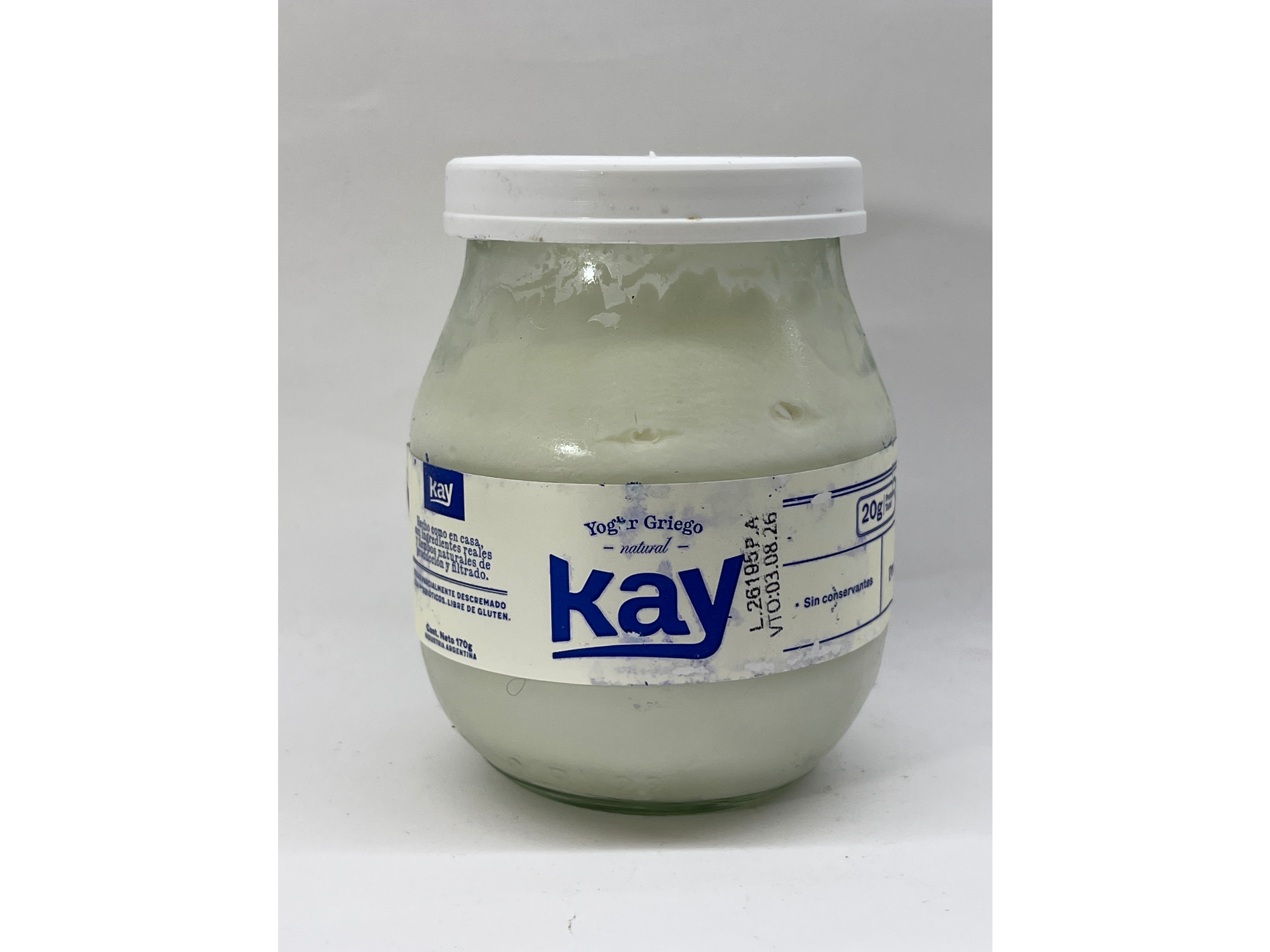 Yogur Griego Kay Natural 170 gr