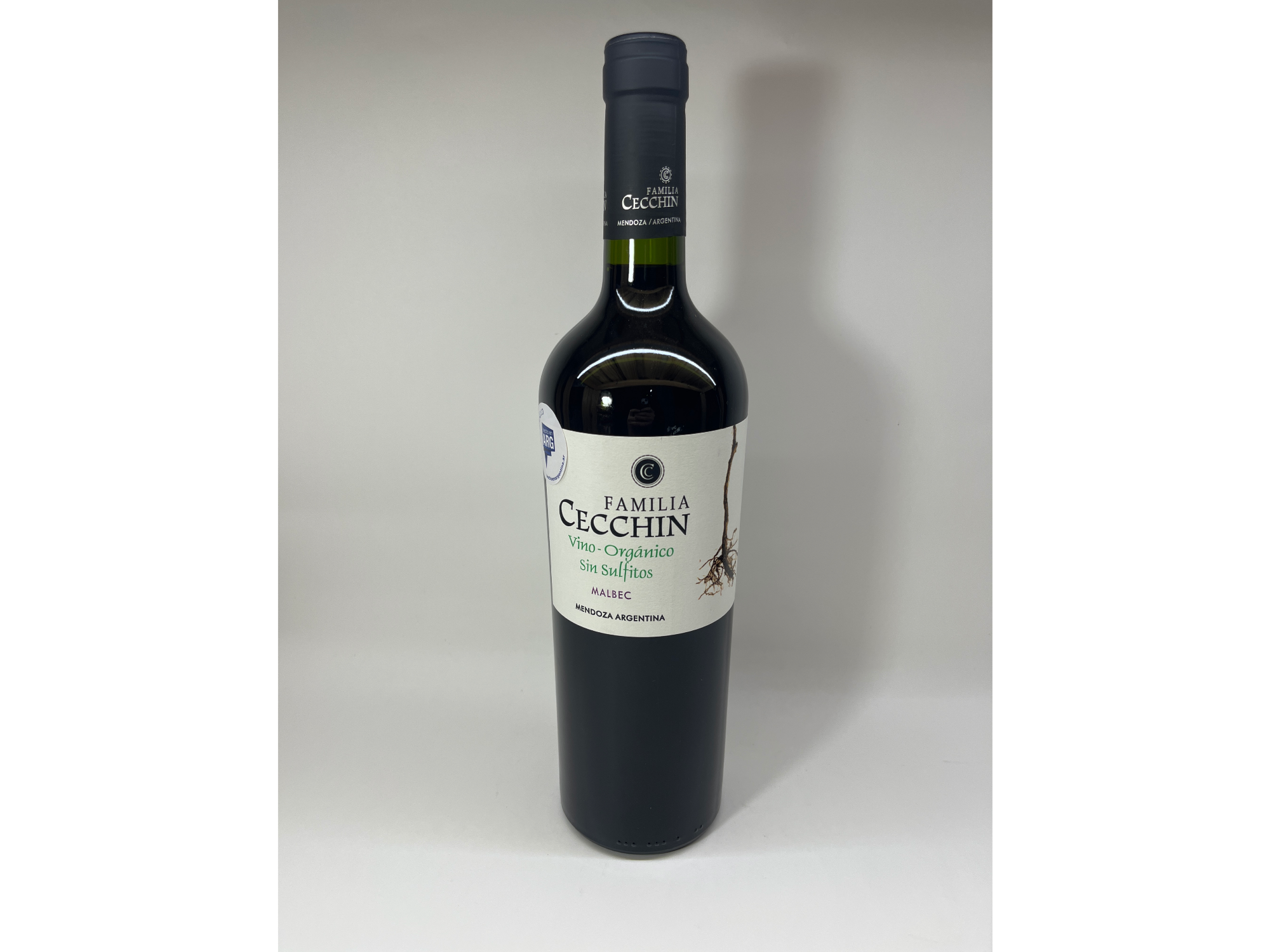 Vino Orgánico Familia Cecchin Malbec Sin Sulfito