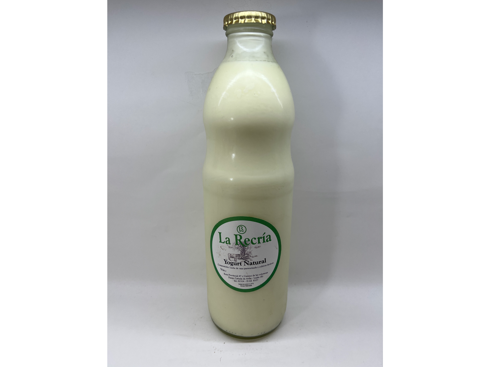 Yogurt Natural La Recría Sin Azúcar 1 L