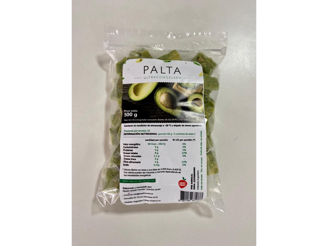 Palta Congelada x 2 Kg