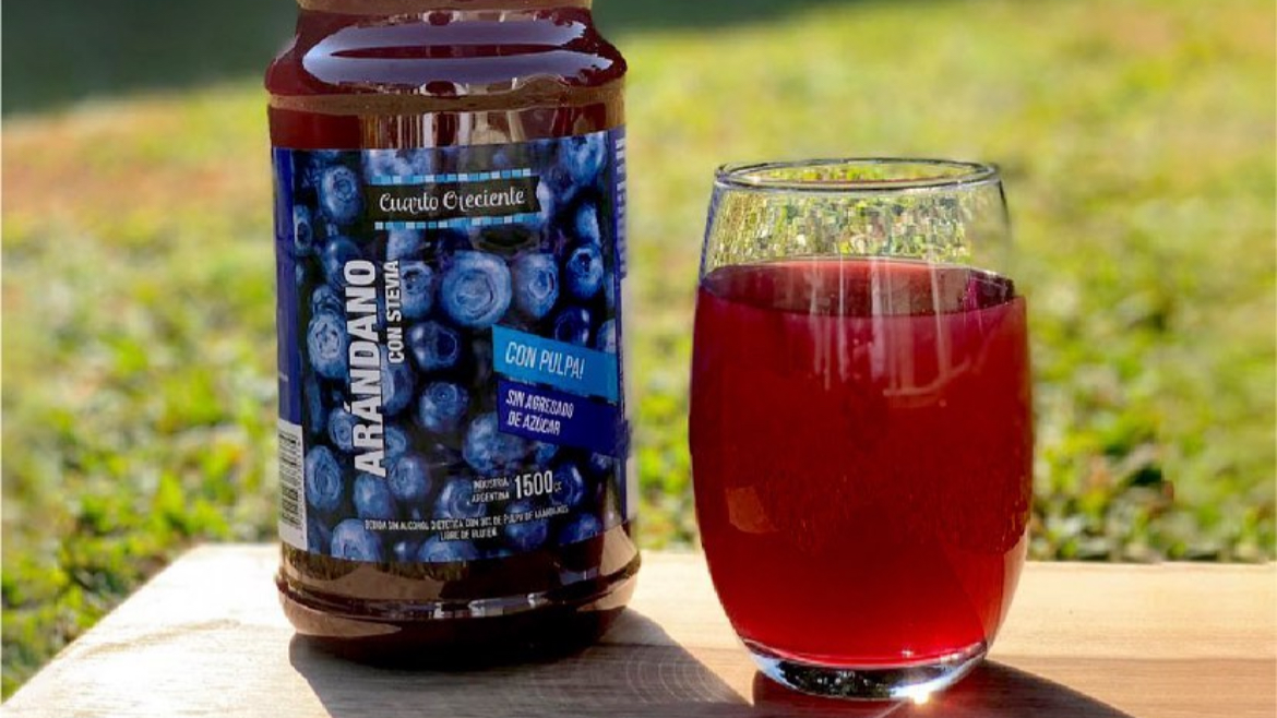 jugos de arándanos Cuarto Creciente