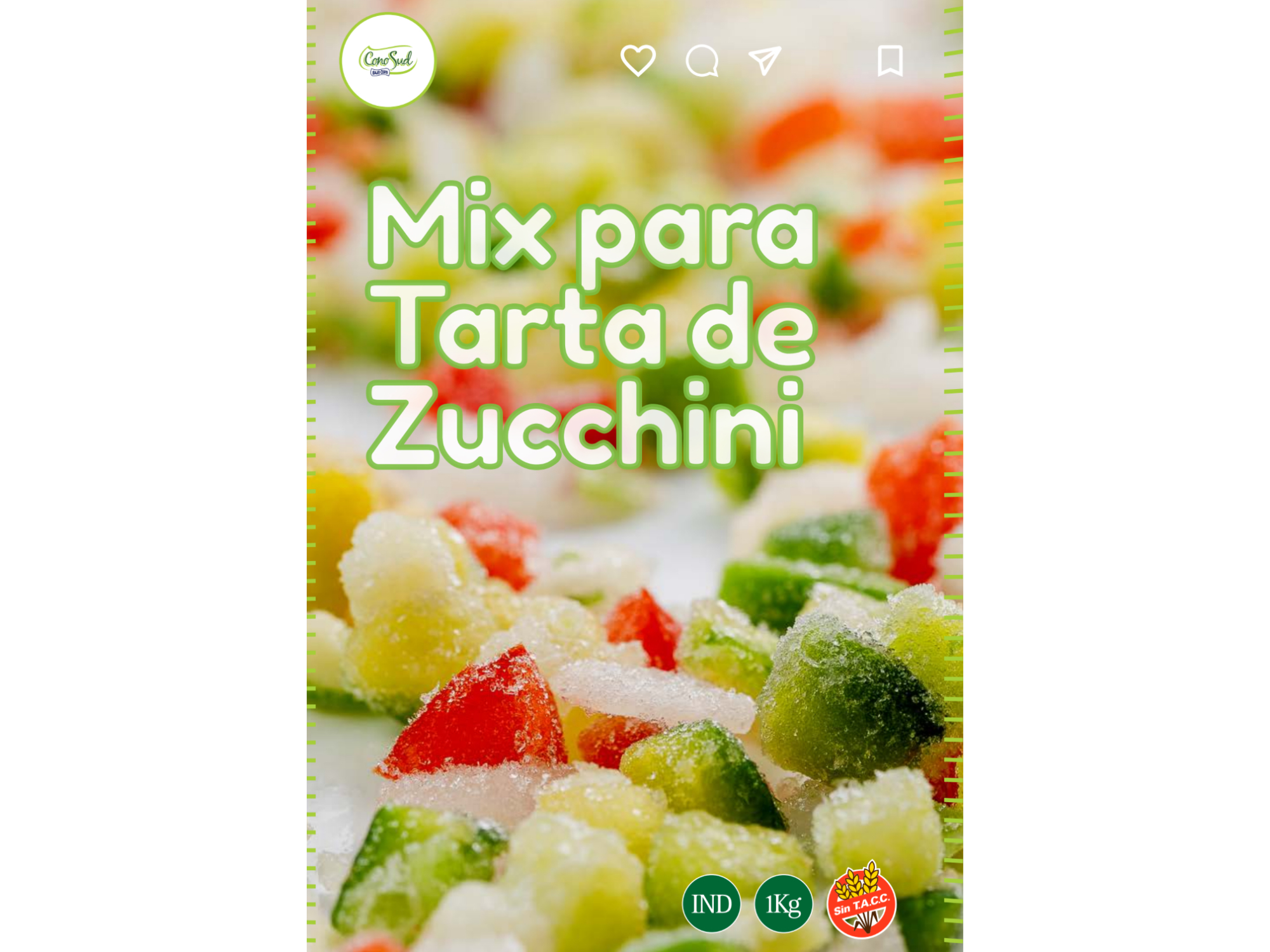 Mix relleno tarta zuchini x 1 kg