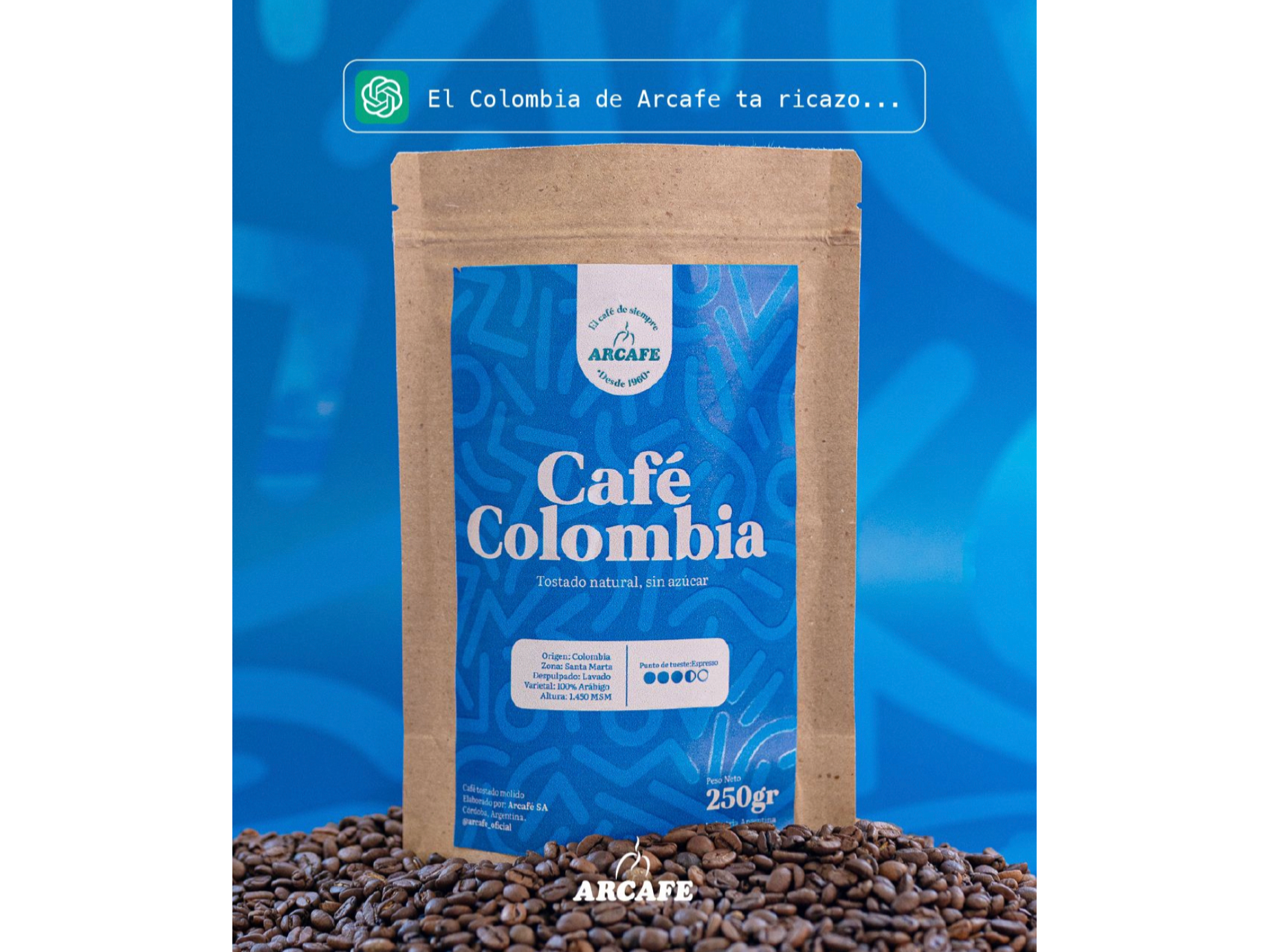 Café Colombia Arcafe molido