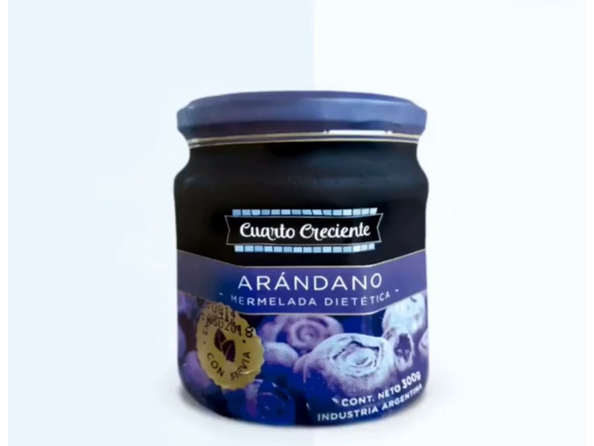 Mérmela de Arándanos con stevia sin tacc 280 gr