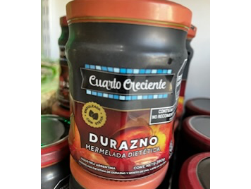Mermelada de Durazno con stevia sin tacc 280 gr Cuarto Creciente