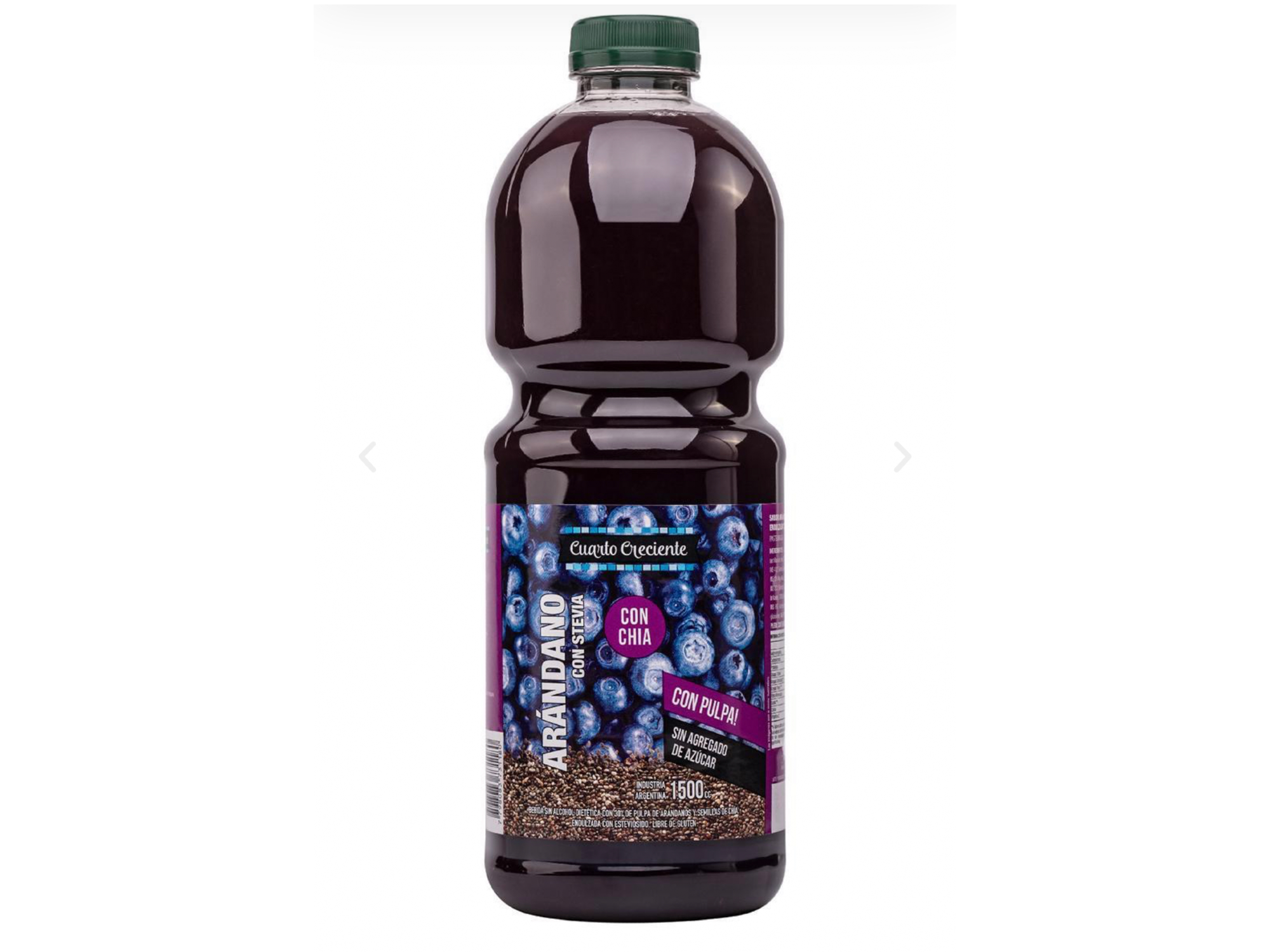 Jugo De Arándanos c/chia Cuarto Creciente x 1,5ltr