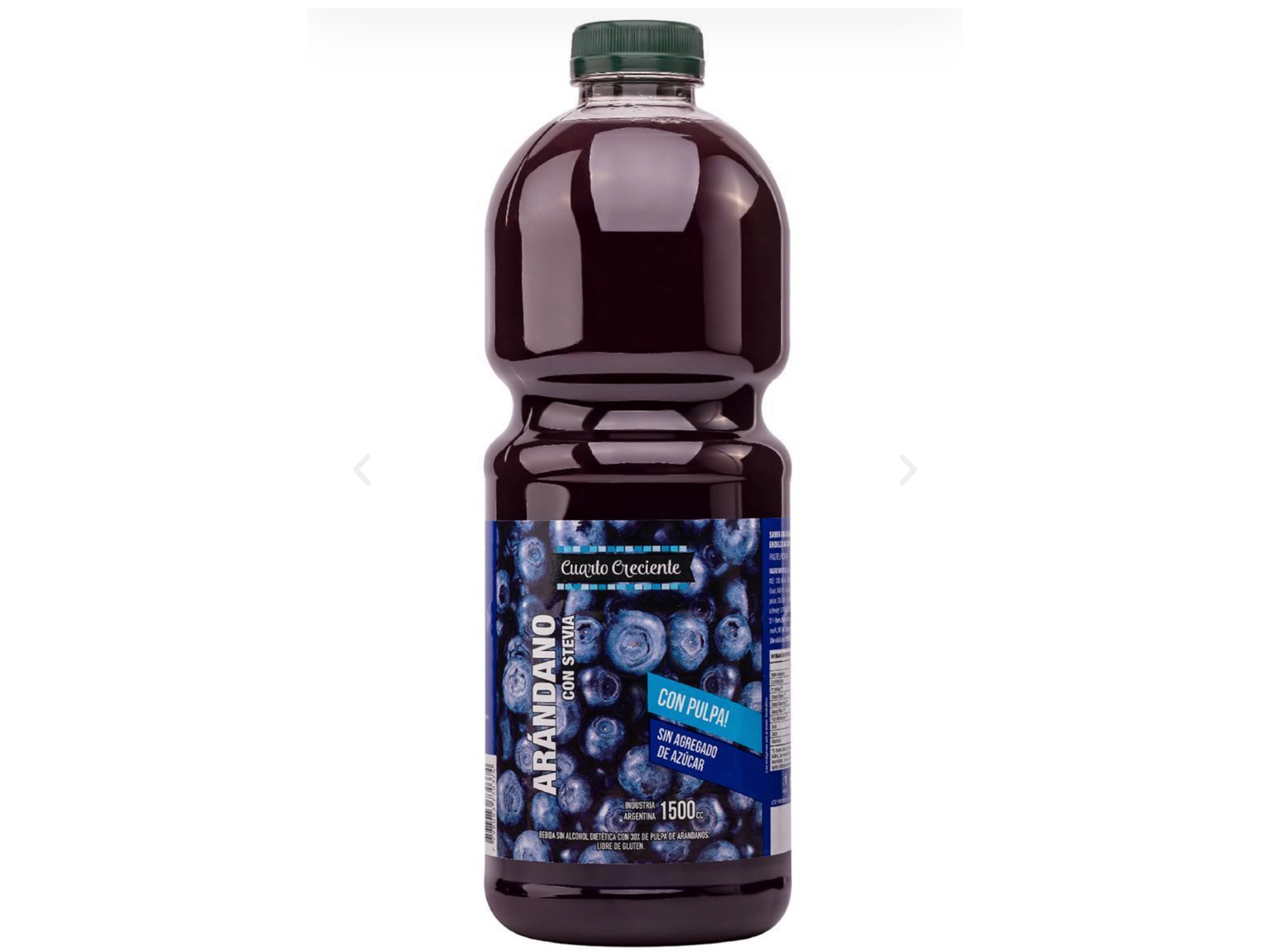 Jugo De Arándanos c/stevia Cuarto Creciente x 1,5ltr