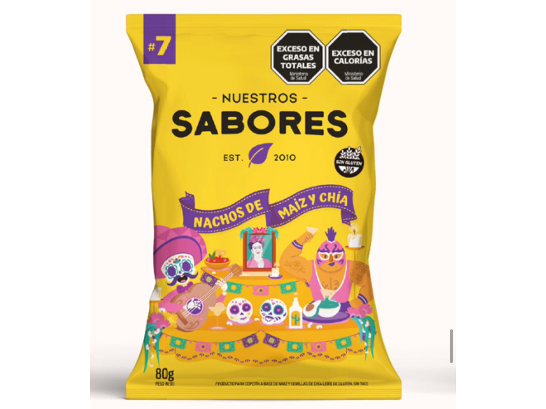 Nachos de Maíz y chia