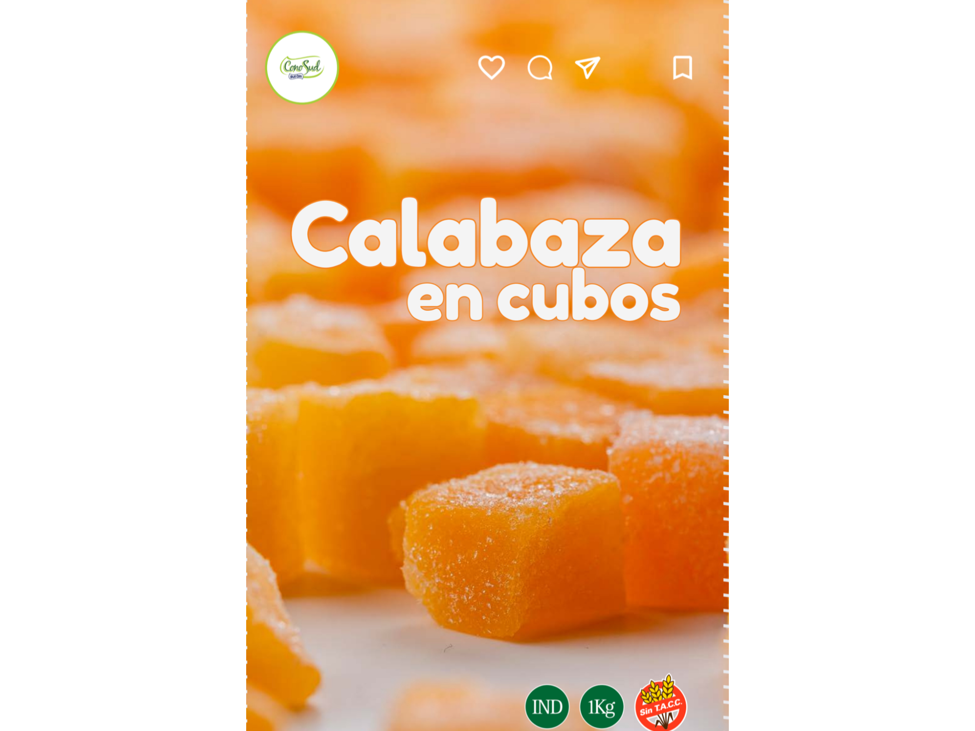 Calabaza en cubos x 1 kg