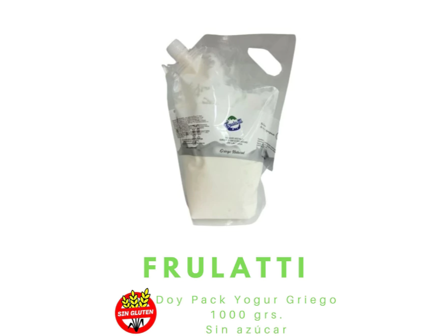Yogurt griego natural sin lactosa 1 kg Doypack