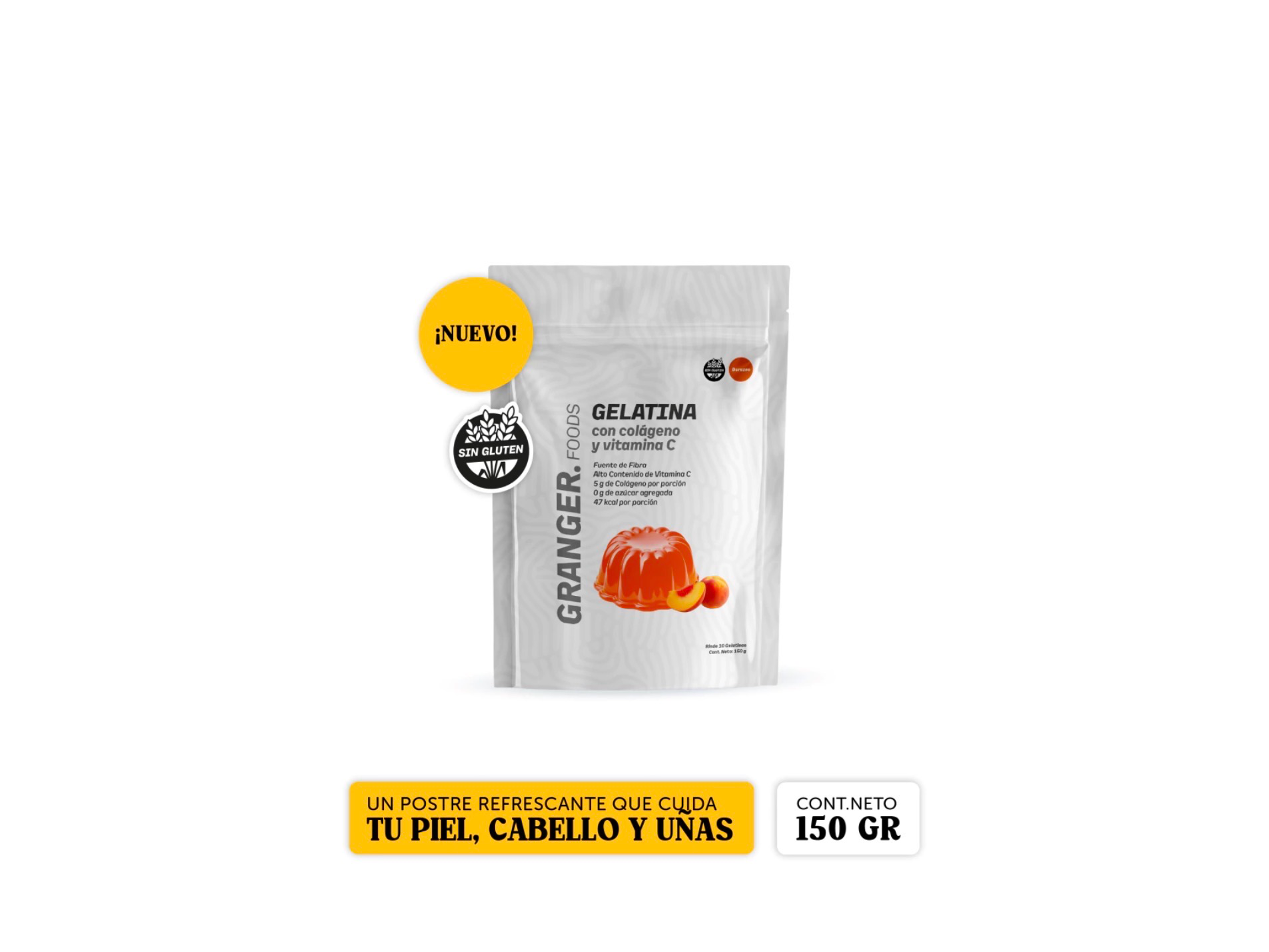 Gelatina con colageno y vitamina c