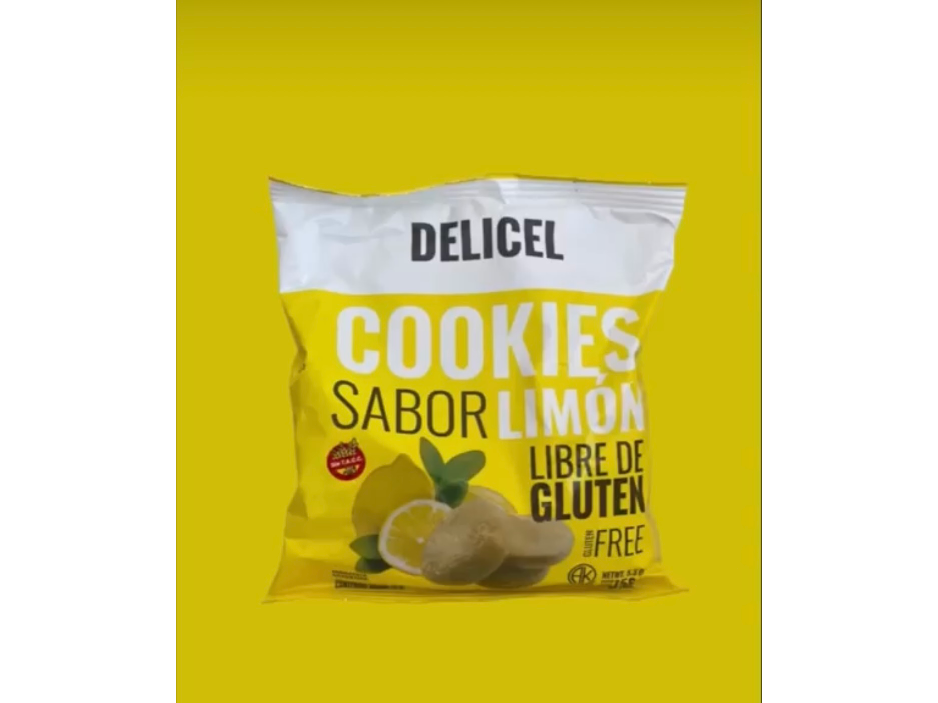 Galletitas sabor limón x 150 gr Delicel sin tacc