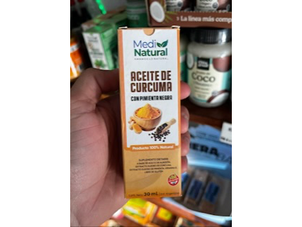 Aceite de cúrcuma con pimienta negra 30 ml