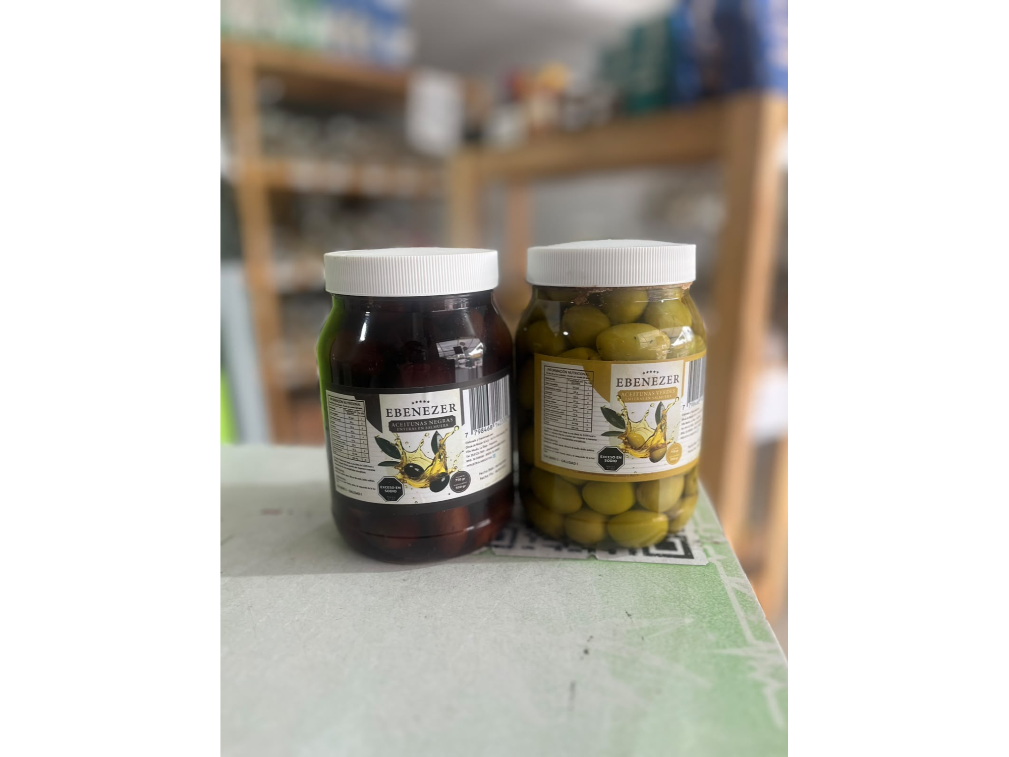 1 Aceituna Verde + 1 Acituna negra x 1/2 kg  N0 Arauco Ebenezr