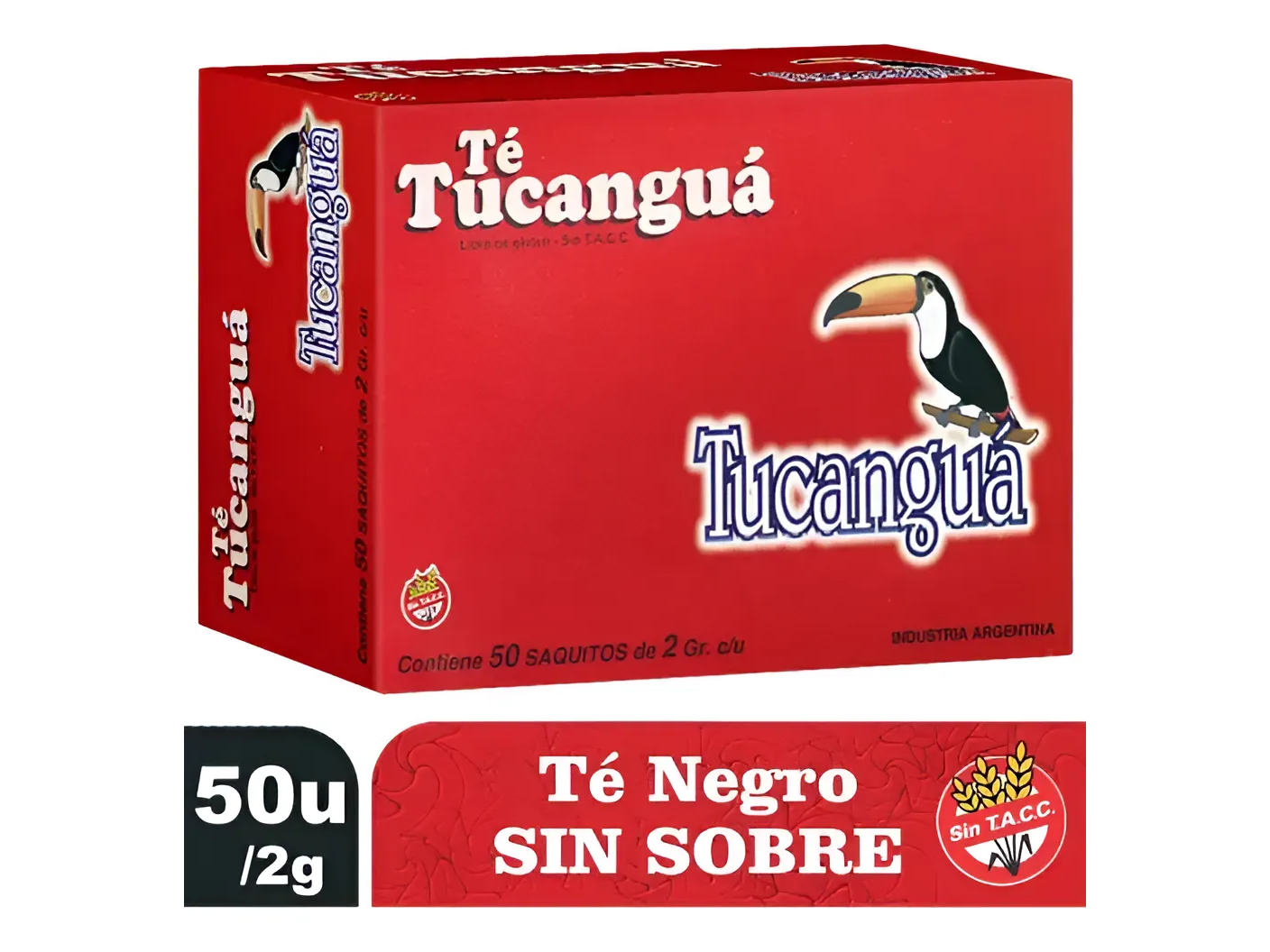 Té Negro 50 saq. Tucangua  organico sin sobre