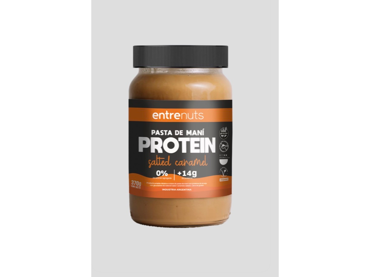 Pasta de maní Entre Nuts Proteica caramel 370 gr